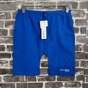 NWT Zara biker shorts royal blue
